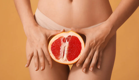 Aphrodisiac fruit representing a vagina to talk about self-care, orgasm and masturbation