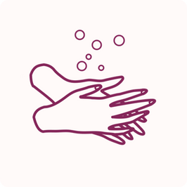 Preparation stage for identification or insertion of the menstrual disc - step 1