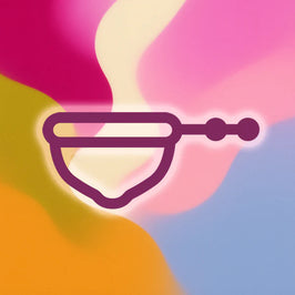 Illustration as an icon of a Lumma menstrual disc