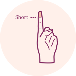 Menstrual disc size identification criteria for low cervix